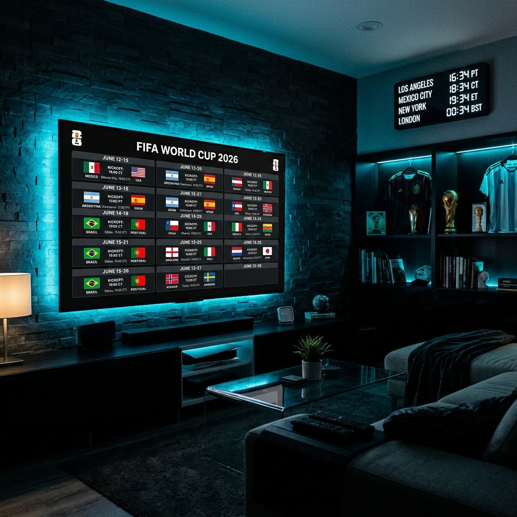 World Cup 2026 streaming schedule with time zone conversions